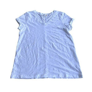 C&C California White Pima Cotton V-neck Tee US L